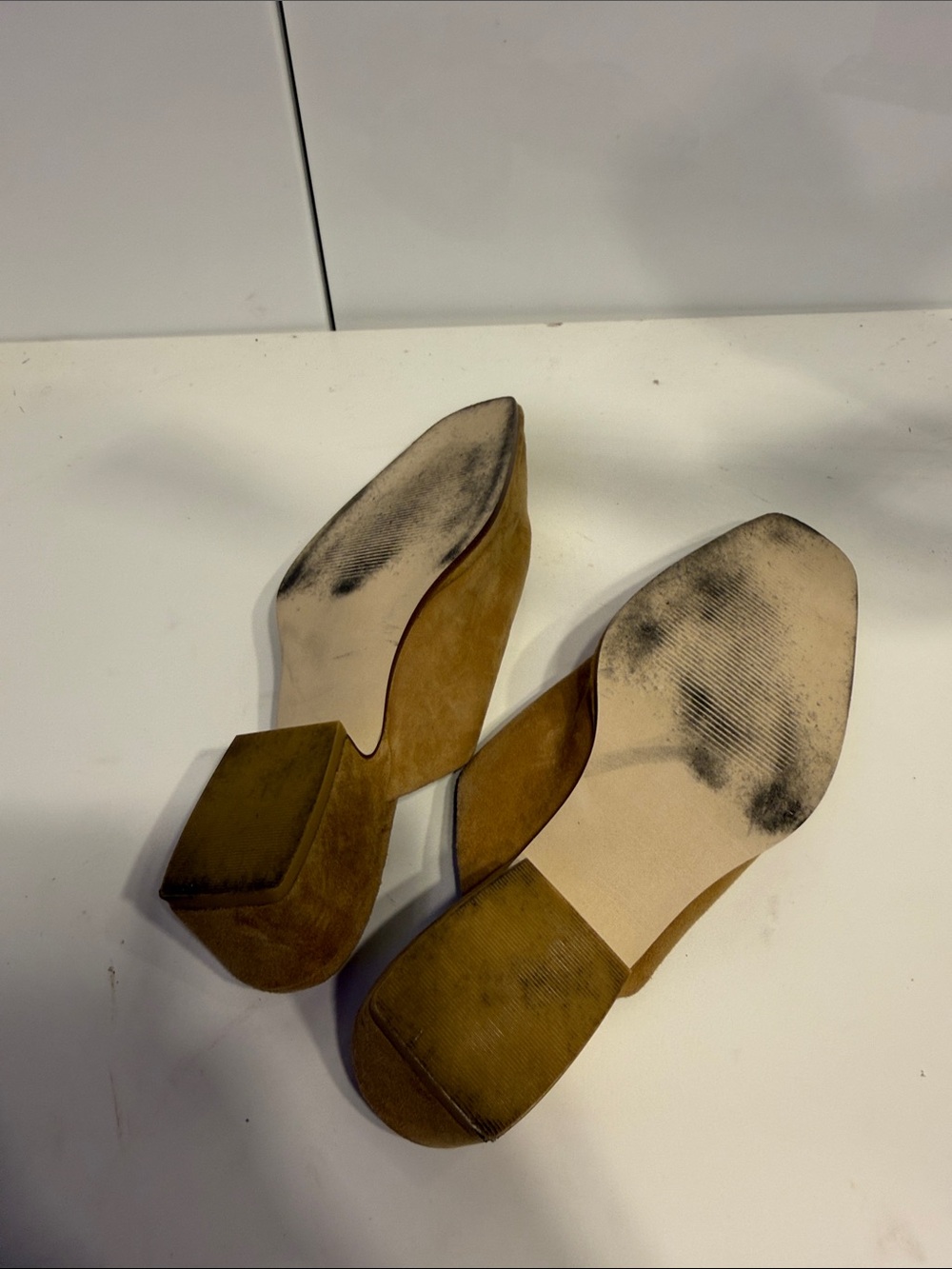 Used Steve Madden Tan Suede Slip-On Loafers women’s 6 - Picture 5 of 5